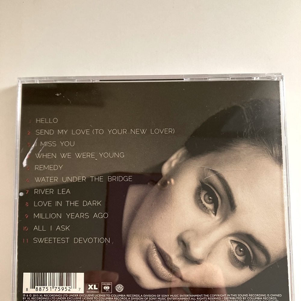 Adele 25 Music CD with Tracklist